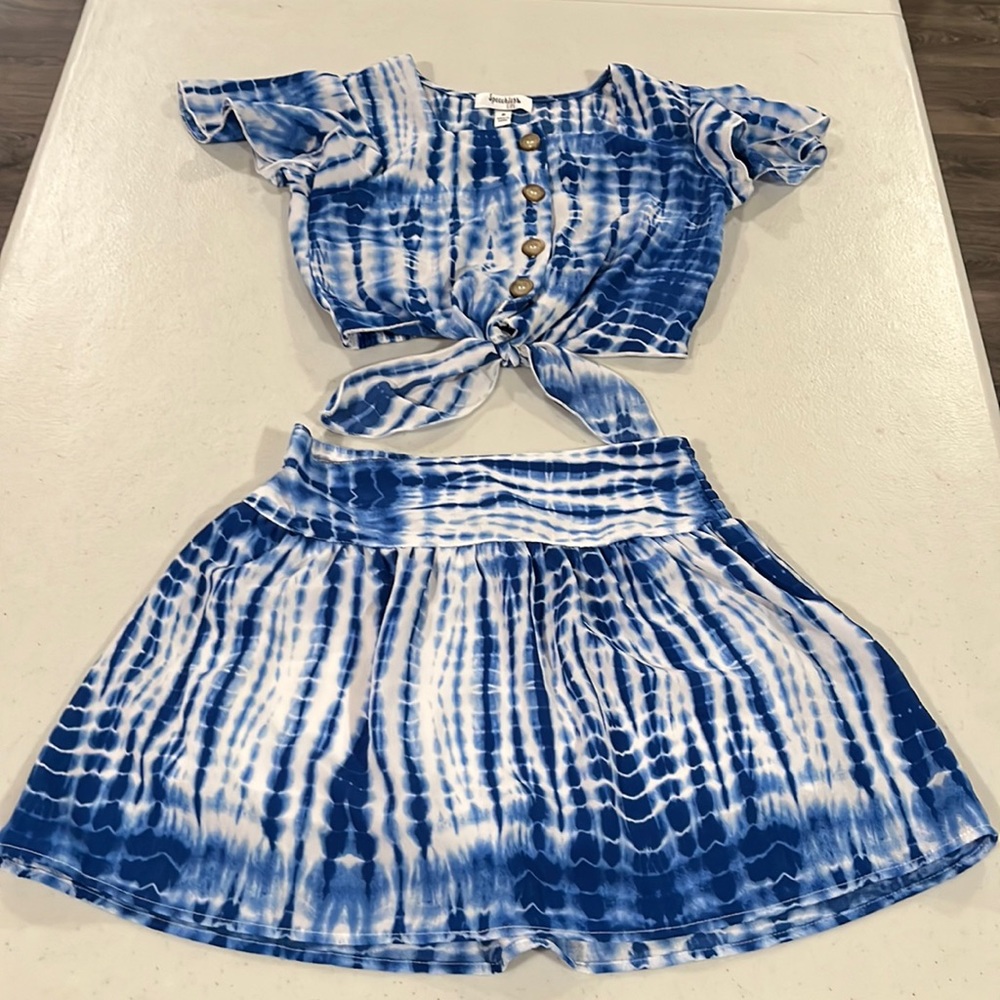 Speechless Girls Shibori Fabric 2 piece Set